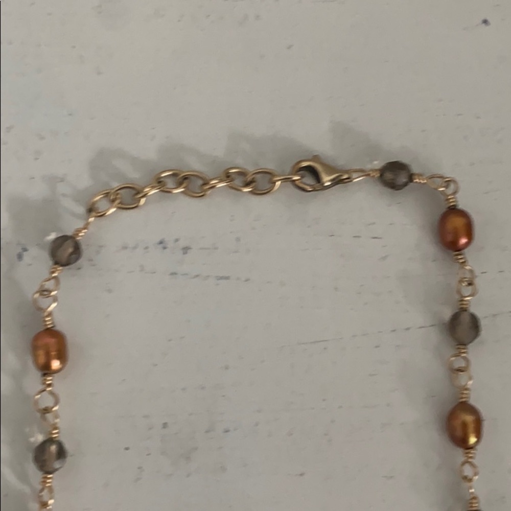 Beautiful gold and gem necklace - Picture 4 of 6